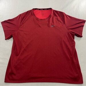 Nike Men’s Dri Fit Training Running Shirt DV9315-677 Crimson Red Men's 3XL